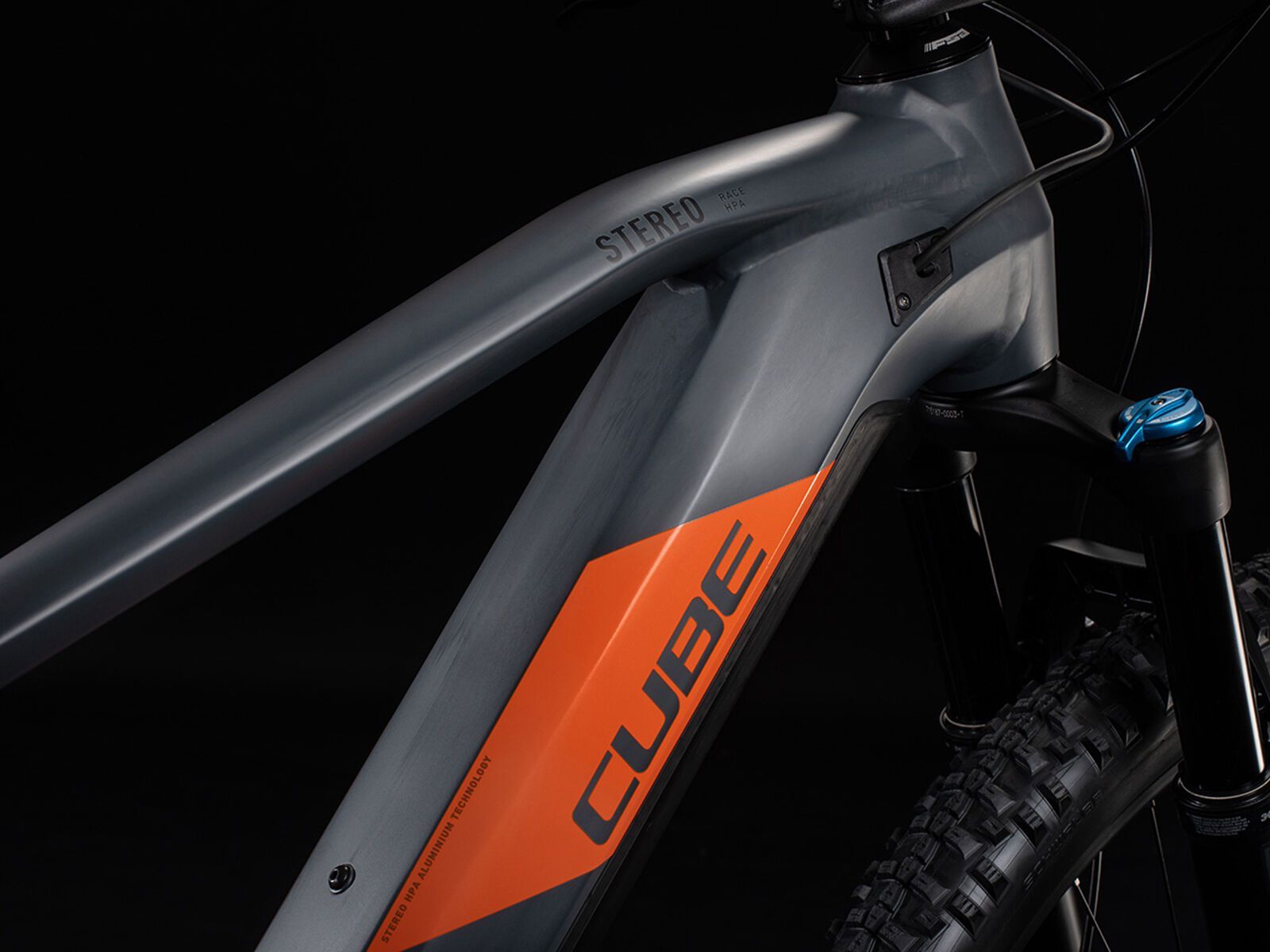 Cube Stereo Hybrid 120 Race 500 29, grey´n´orange - Bild 4