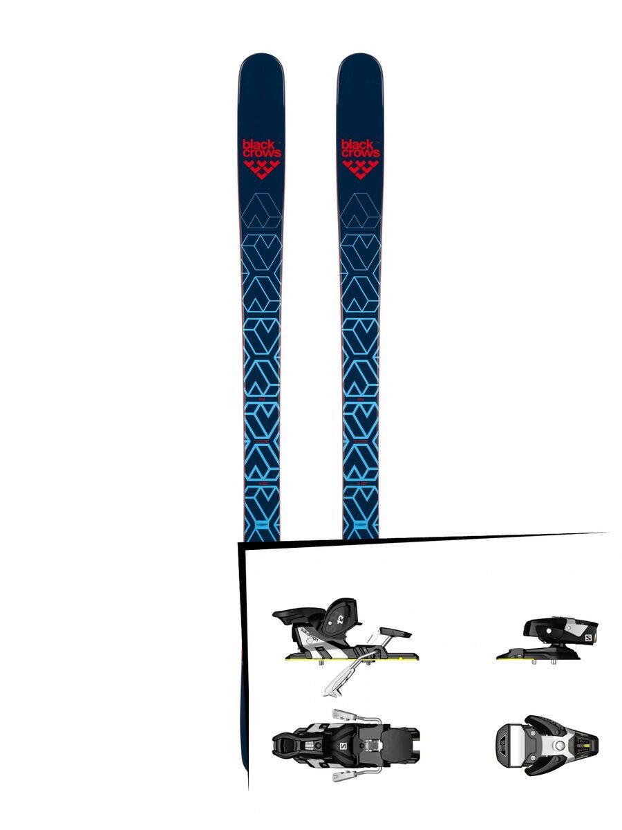 Set: Black Crows Captis 2019 + Salomon STH2 WTR 13 black/white - Bild 1