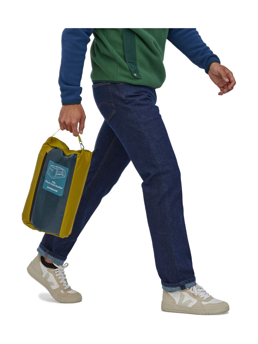 Patagonia Black Hole Duffel 70 L, abalone blue w/ink black - Bild 5