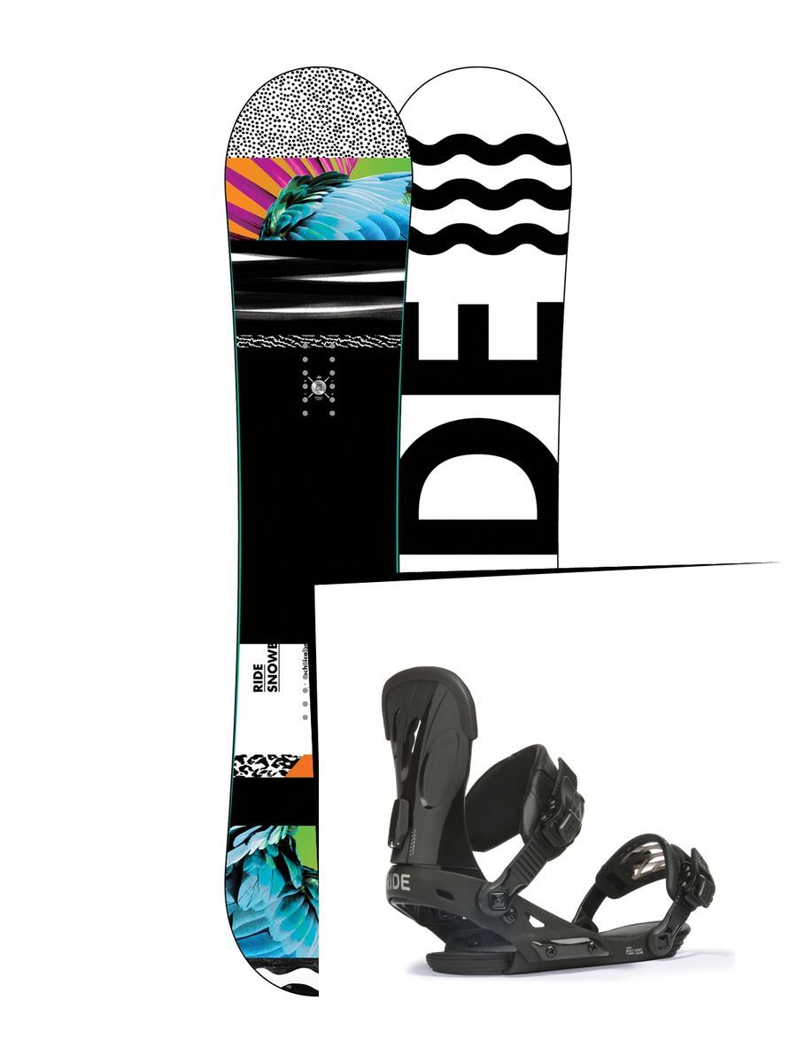 Set: Ride Rapture 2017 + Ride VXN 2017, black - Snowboardset - Bild 1