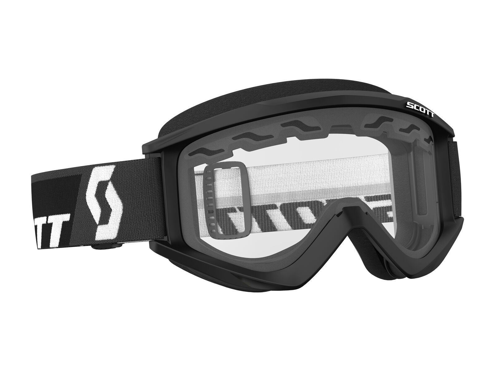 Scott Goggle Recoil Xi Enduro, black/Lens: clear - Bild 1