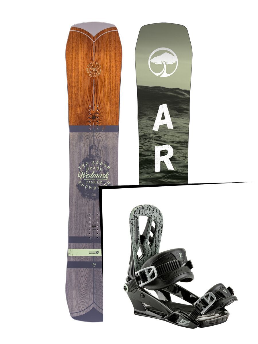 Set: Arbor Westmark Camber 2017 + Nitro Pusher (1691165S) - Bild 1
