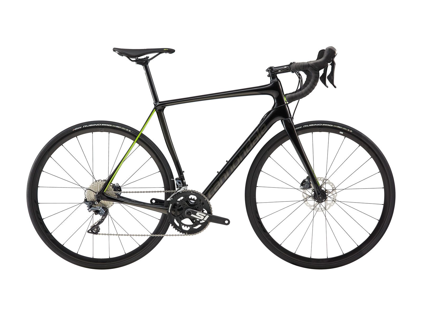Cannondale Synapse Carbon Disc Ultegra, jet black w/ anthracite and acid green - gloss - Bild 1