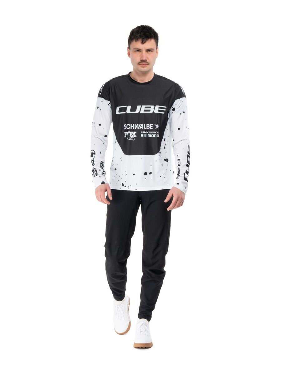 Cube MTB Trikot X Factory Racing langarm, black´n´white - Bild 8