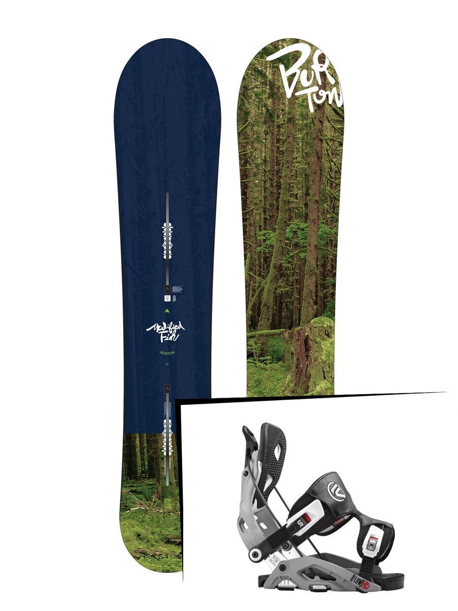 Set: Burton Modified Fish 2017 + Flow Fuse (1513142S) - Bild 1