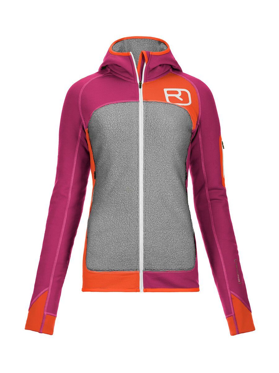 Ortovox Fleece Plus Merino Hoody, dark very berry - Bild 1