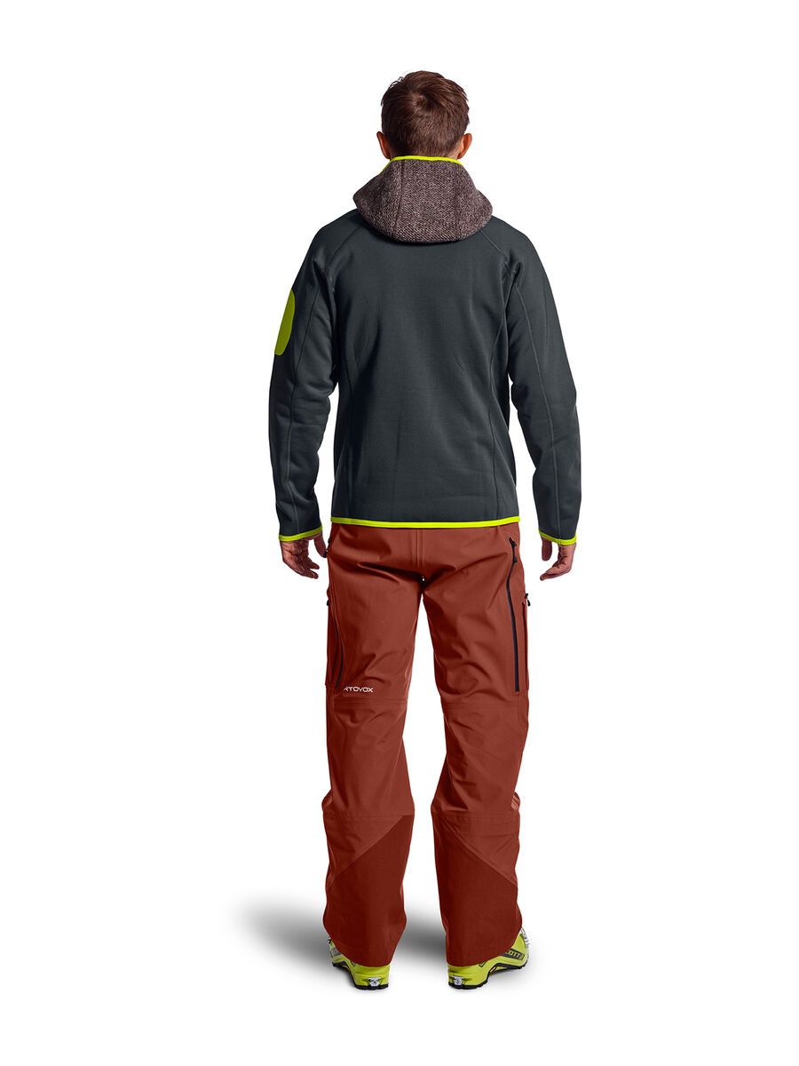Ortovox Merino Fleece Plus Classic Knit Hoody M, green pine - Bild 4