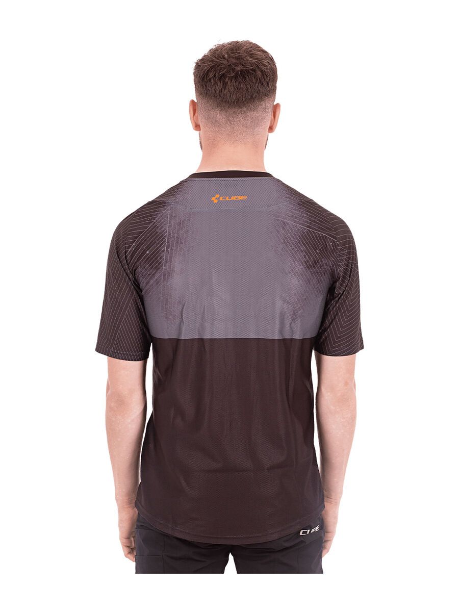 Cube Edge Rundhalstrikot kurzarm, black´n´orange - Bild 3