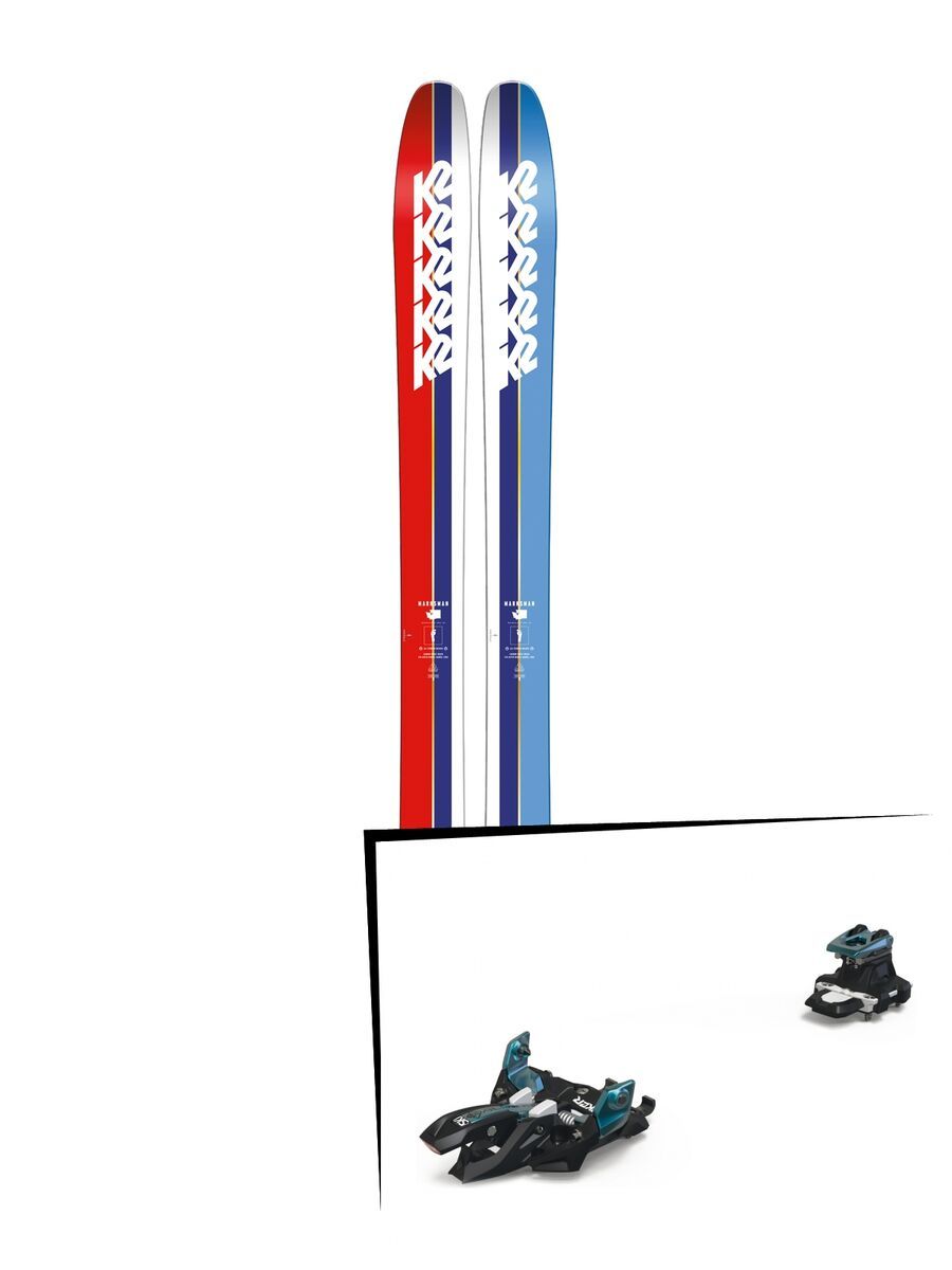 Set: K2 SKI Marksman 2019 + Marker Alpinist 9 black/turquoise - Bild 1