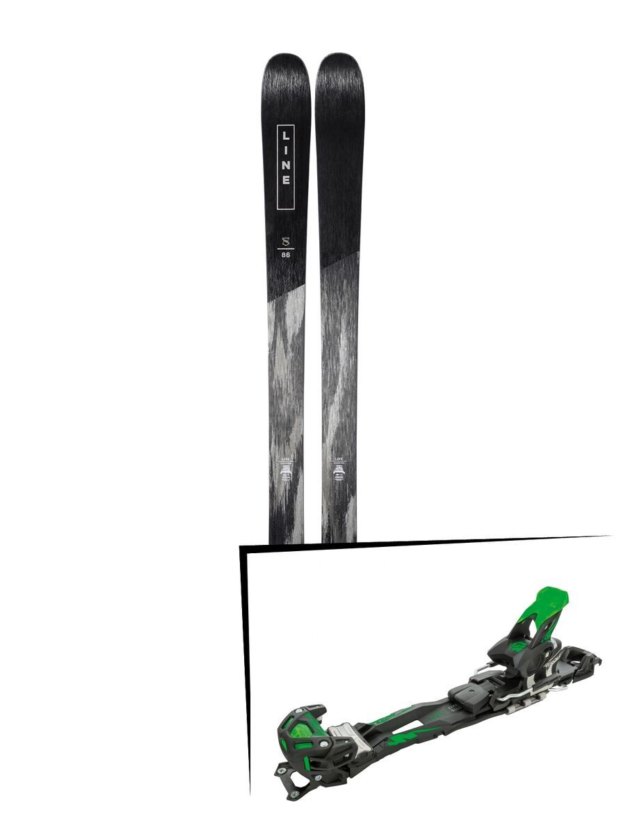 Set: Line Supernatural 86 2019 + Tyrolia Adrenalin 16 solid black flash green - Bild 1