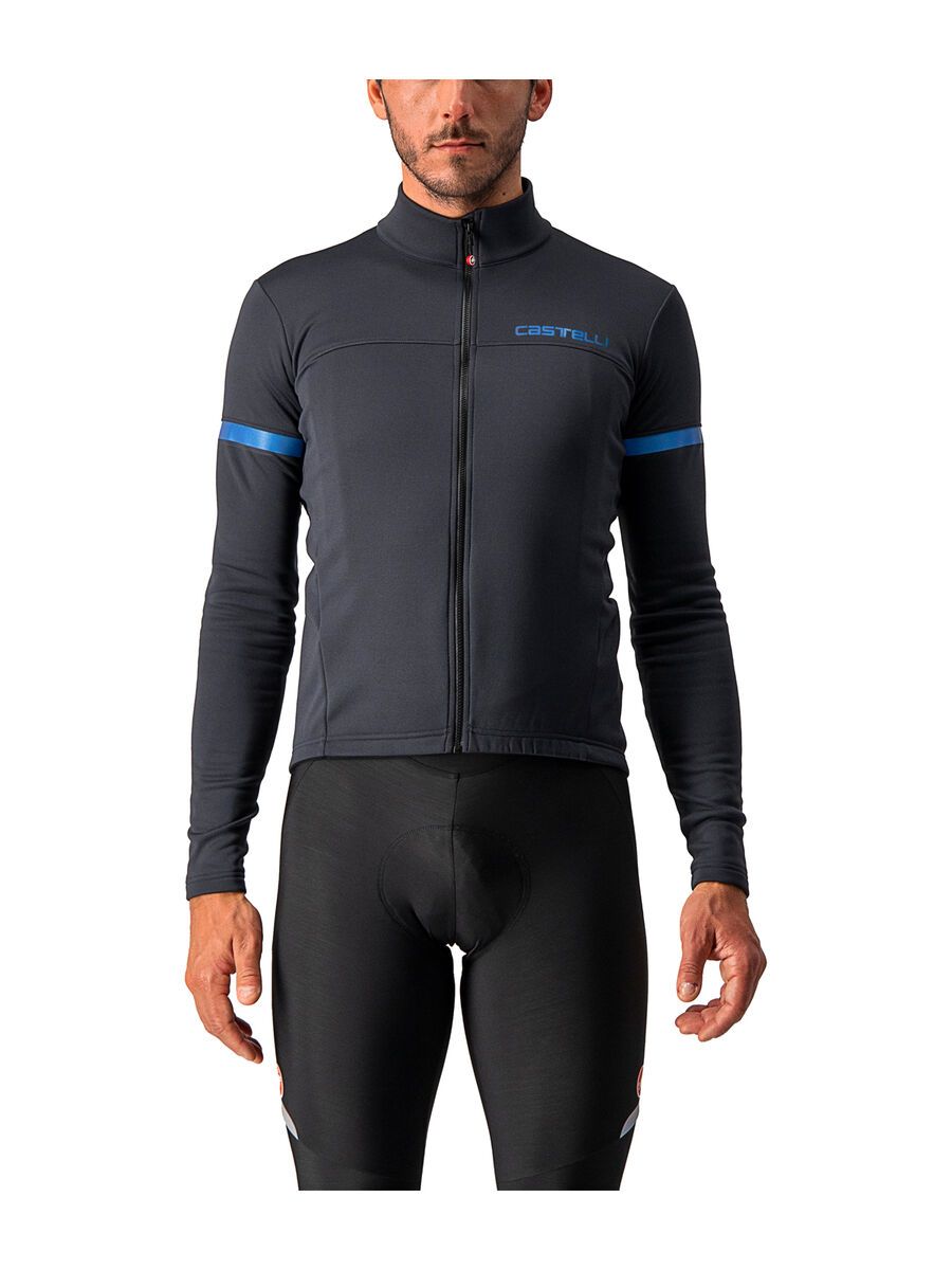 Castelli Fondo 2 Jersey FZ, light black/blue reflex - Bild 1