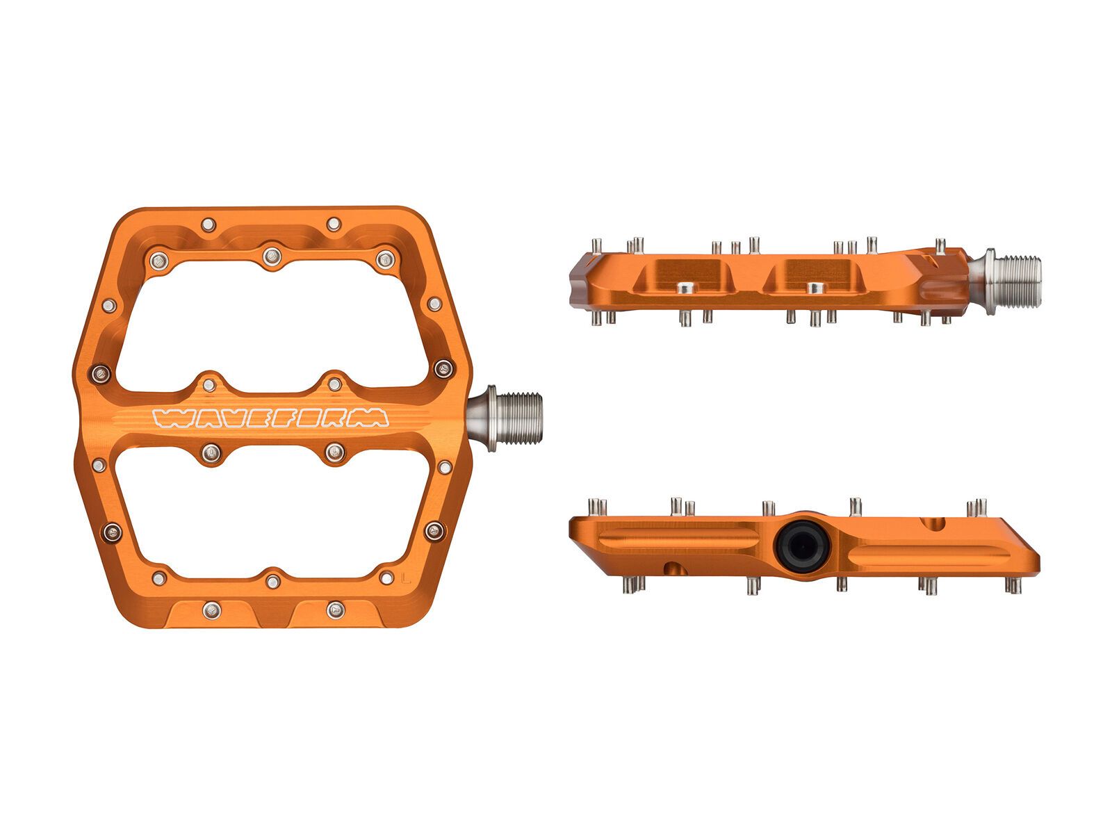 Wolf Tooth Waveform Aluminium Pedals - Large, orange - Bild 3