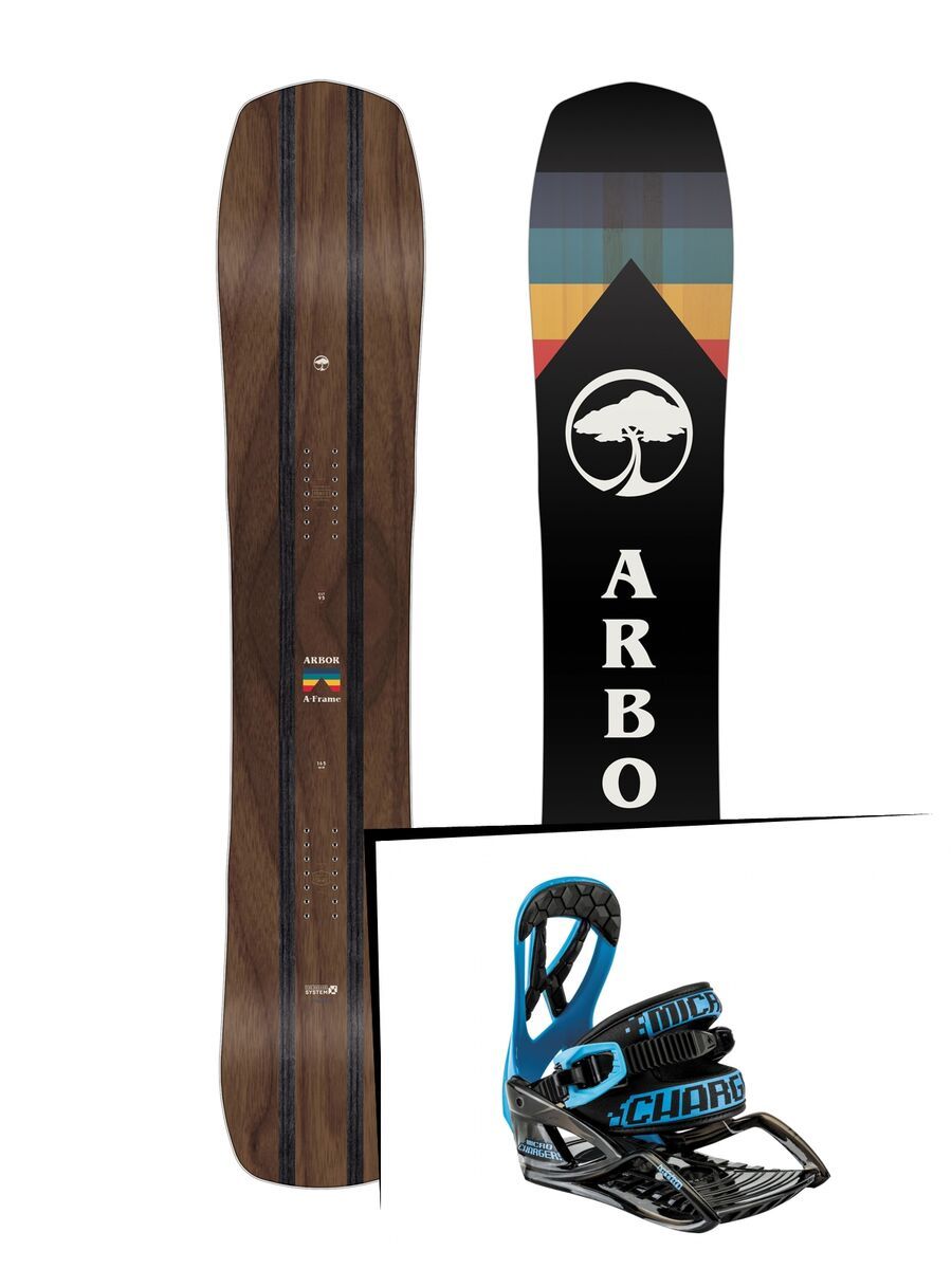 Set: Arbor A-Frame 2019 + Nitro Charger Micro blue - Bild 1