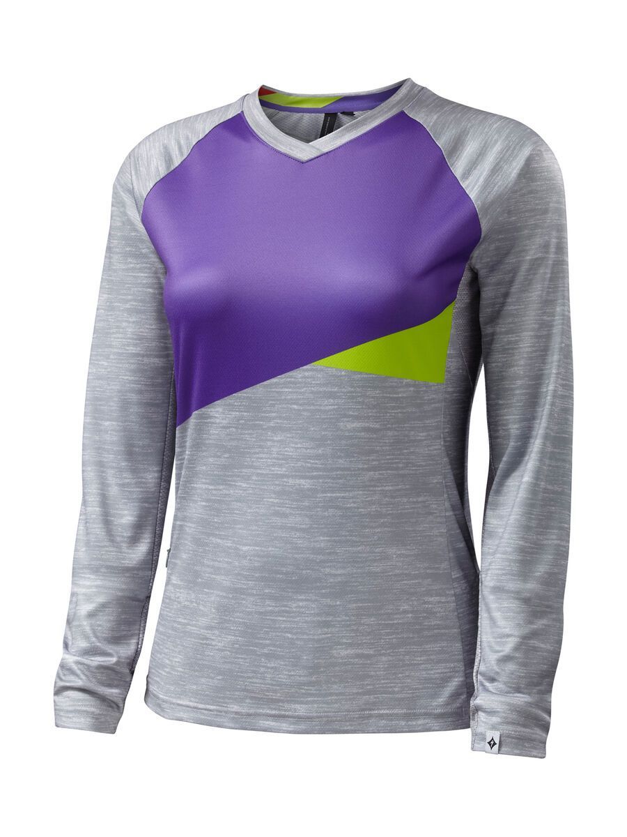 Specialized Women's Andorra Comp Long Sleeve Jersey, light grey/powder indigo - Bild 1