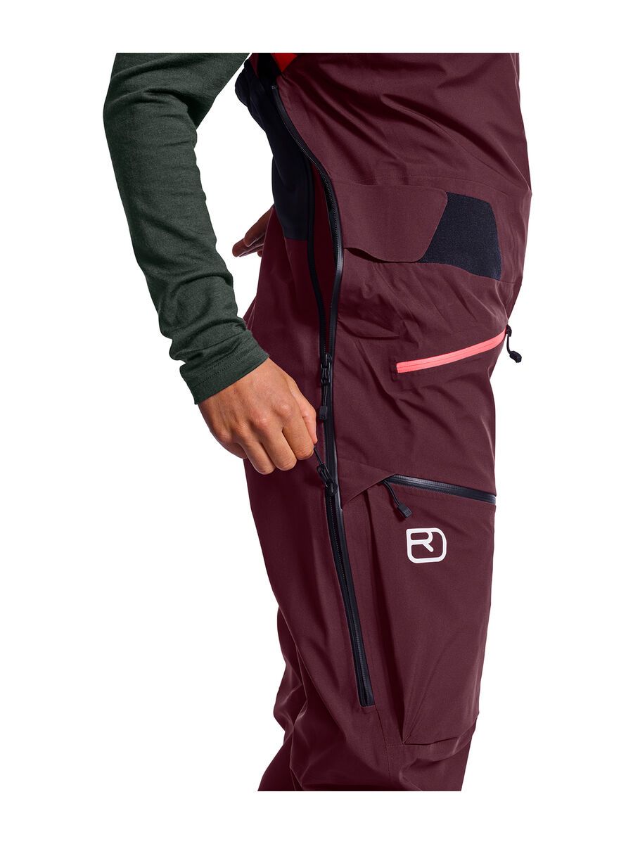 Ortovox 3L Deep Shell Bib Pants W, dark wine - Bild 5