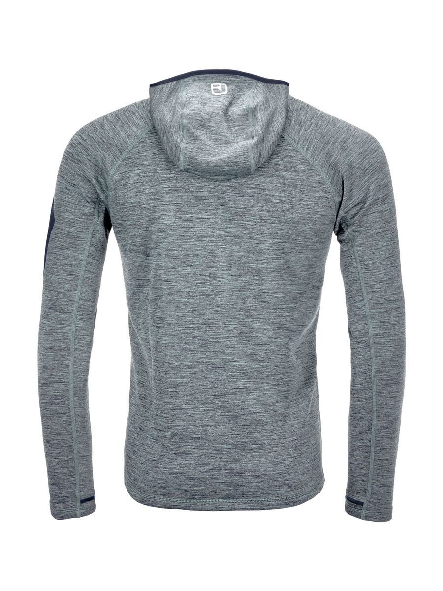 Ortovox Merino Fleece Light Melange Zip Neck M, grey blend - Bild 2