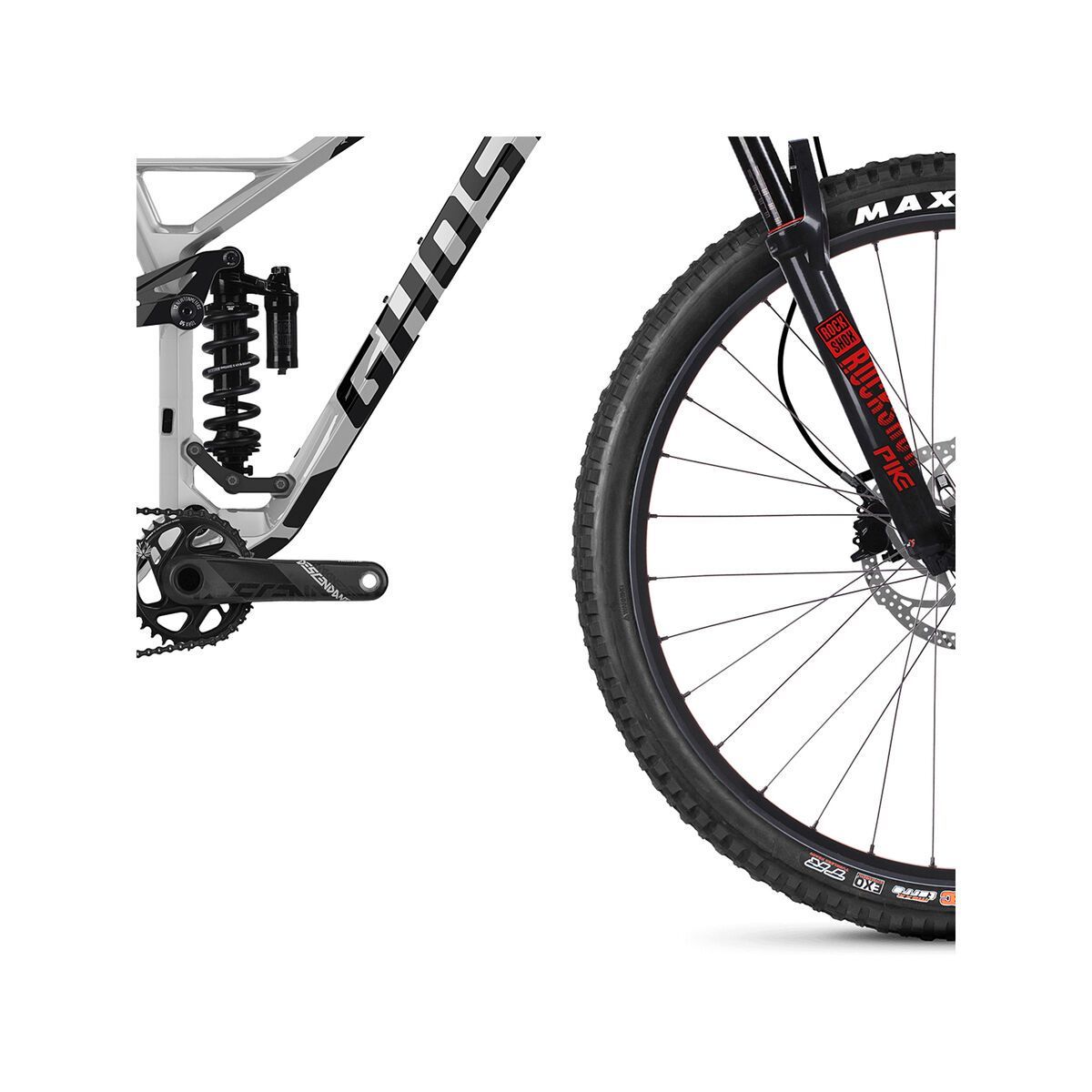 Ghost SL AMR 9.9 LC, iridium silver/jet black/riot red - Bild 4