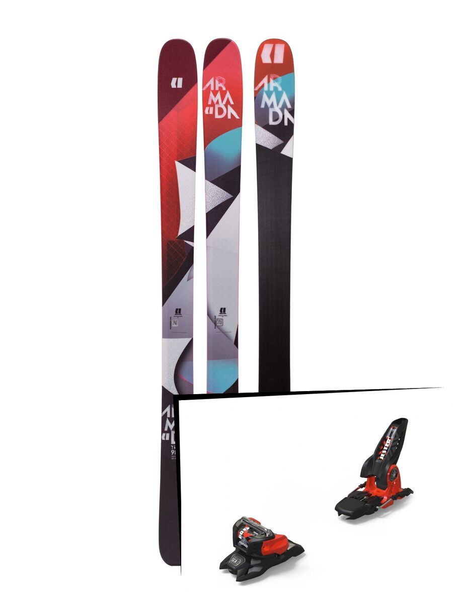 Set: Armada Trace 98 2019 + Marker Jester 18 Pro ID black/flo-red - Bild 1