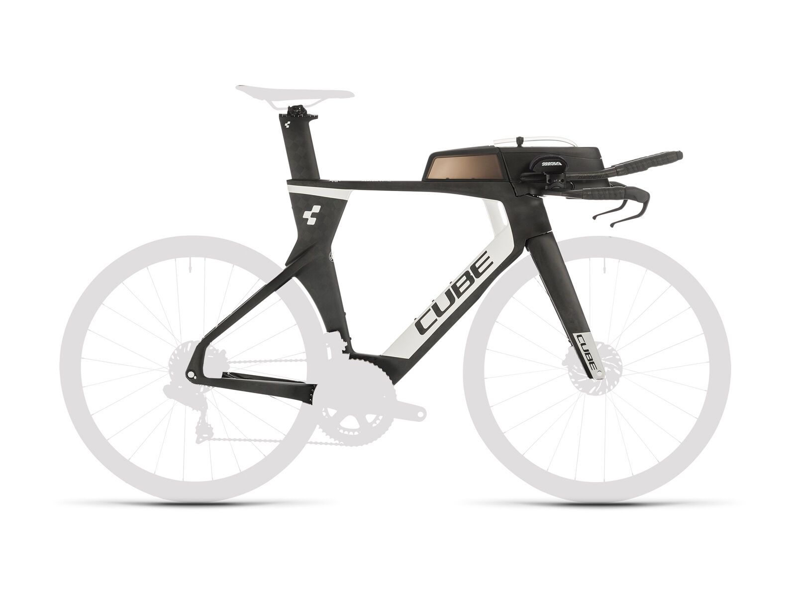 Cube Aerium C:68 TT Frameset Low, carbon´n´white - Bild 1