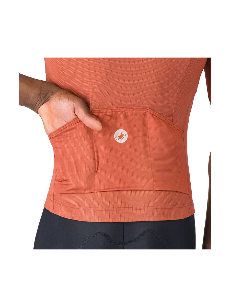 Castelli Entrata Apex Jersey, paprika/silver moon - Bild 5