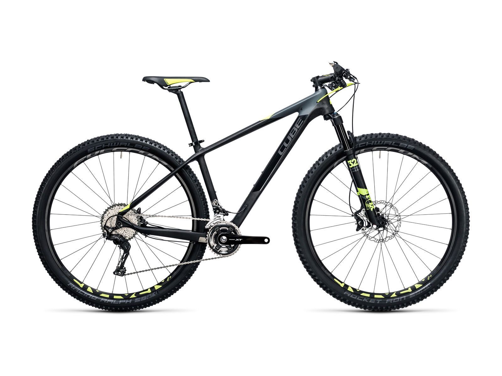*** 2. Wahl *** Cube Reaction GTC SL 29 2017, carbon´n´flashyellow - Mountainbike | Größe 21 Zoll - Bild 1