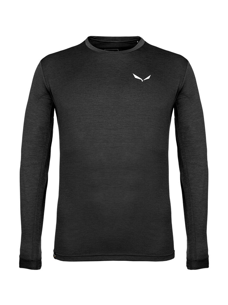 Salewa Puez Melange Dry’Ton Langarm Tee Herren, black out melange - Bild 1