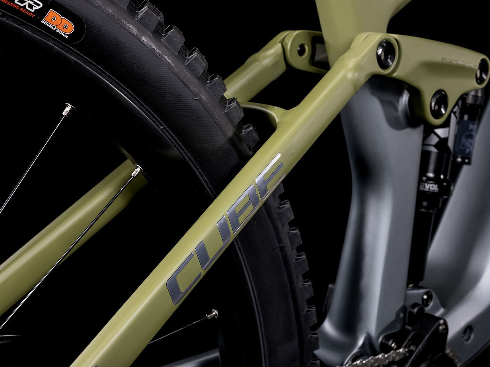 Cube Stereo Hybrid 140 HPC TM 750 29, flashgrey´n´olive - Bild 5