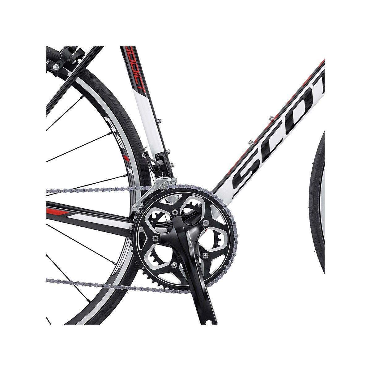 Scott Addict 30, black/white/red - Bild 5