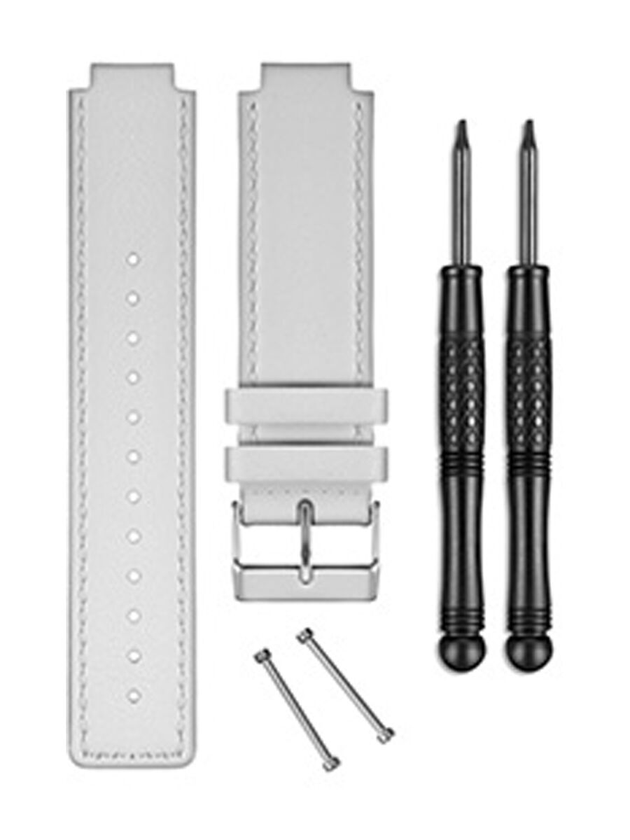 Garmin vivoactive Ersatzarmband Leder, weiß - Bild 1