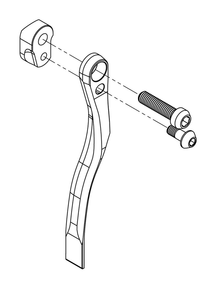 K-Edge Pro Road Braze-on Chain Catcher, gunmetal - Bild 2