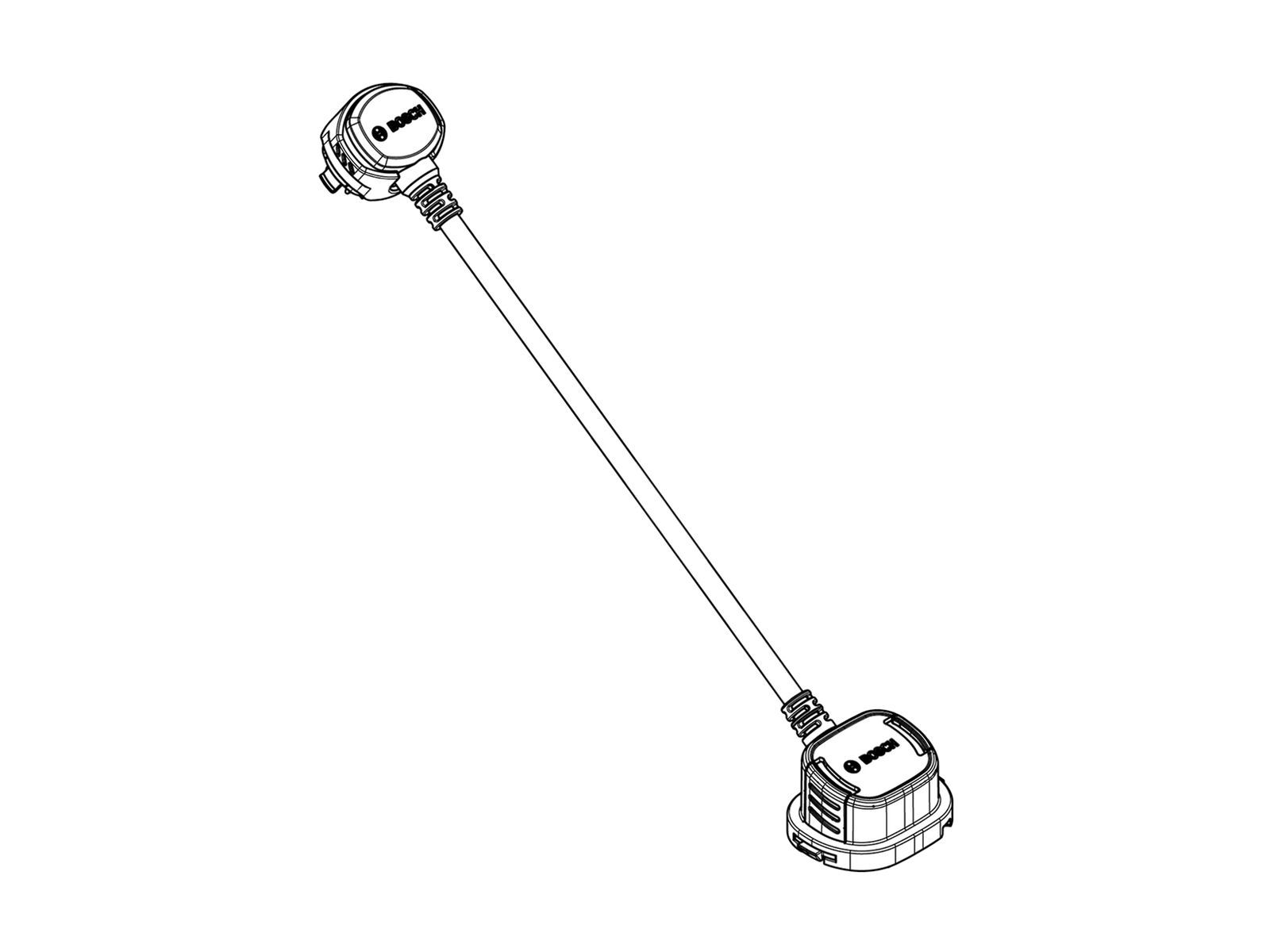 Bosch PowerMore Kabel - Kabelführung abgewandt von Akkuhalter / 150 mm (BCH3925_150) - Bild 1