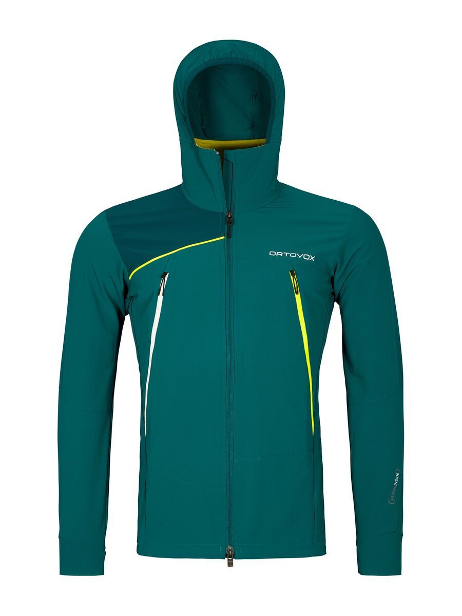 Ortovox Merino Shield Tec Pala Hooded Jacket M, pacific green - Bild 1
