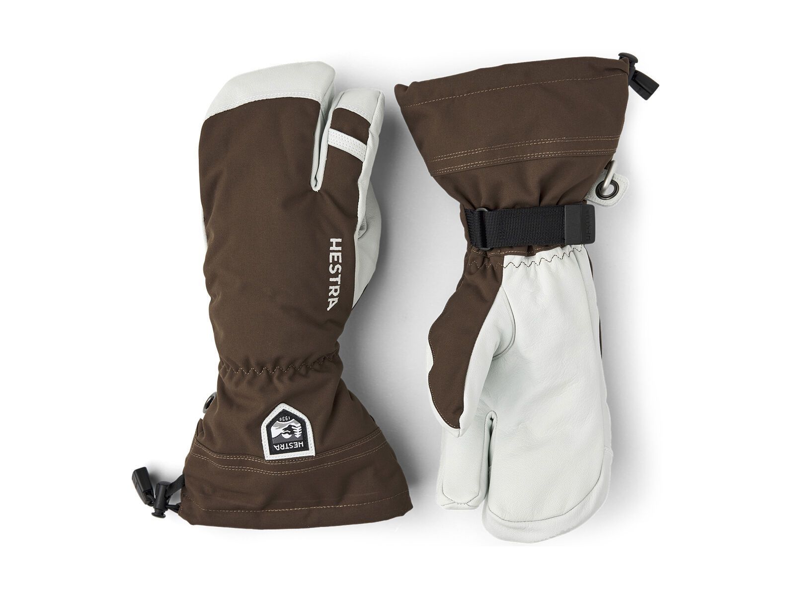 Hestra Army Leather Heli Ski 3 Finger, espresso - Bild 1