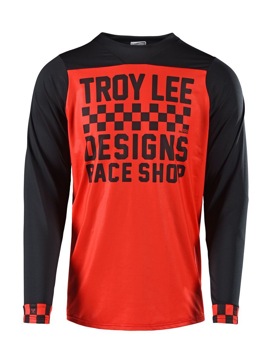 TroyLee Designs Skyline Checker L/S Jersey, red/black - Bild 3