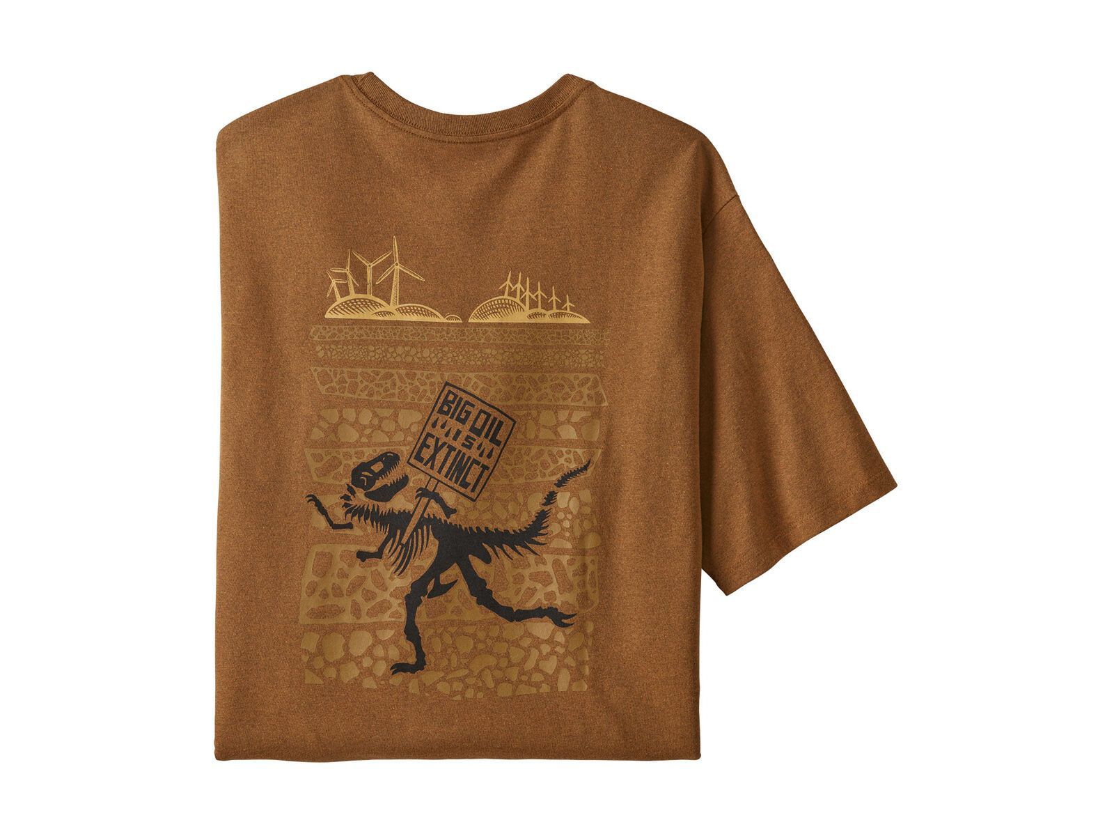 Patagonia Men's Big Oil Is Extinct Responsibili-Tee, bear brown - Bild 1