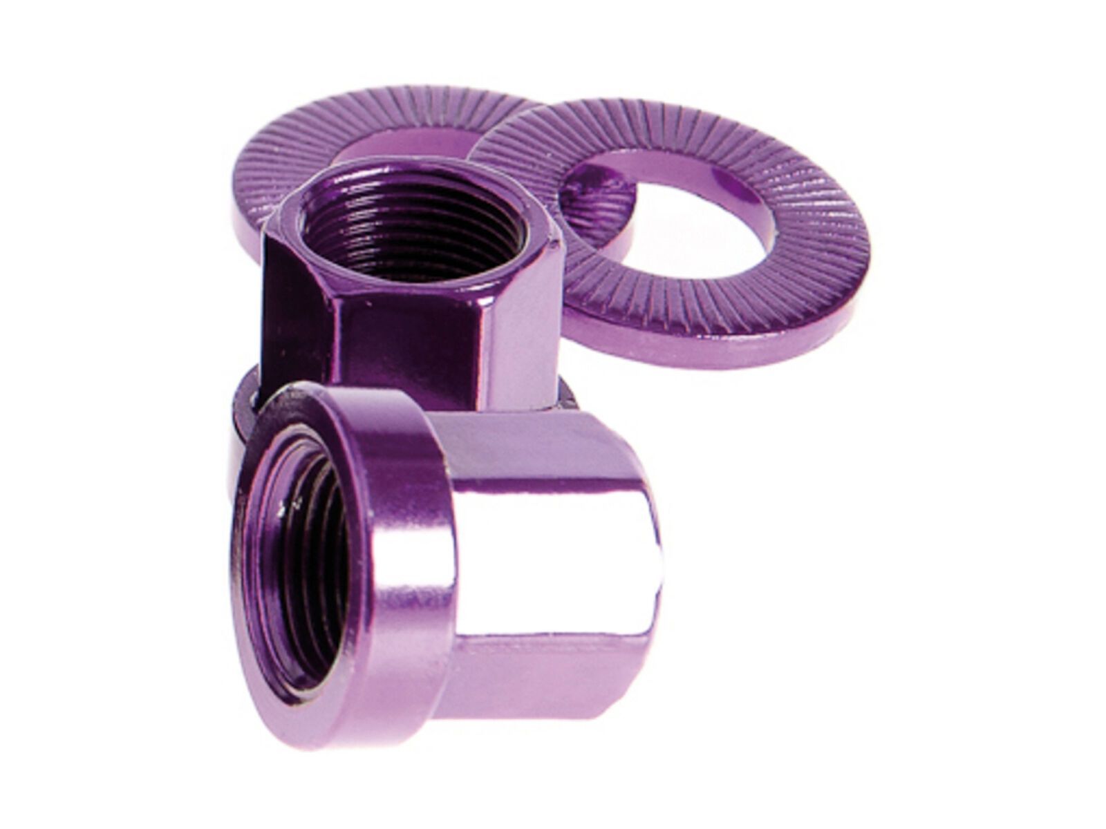 Salt CrMo Mutter, 9,5 mm, Paar, lila - Bild 1