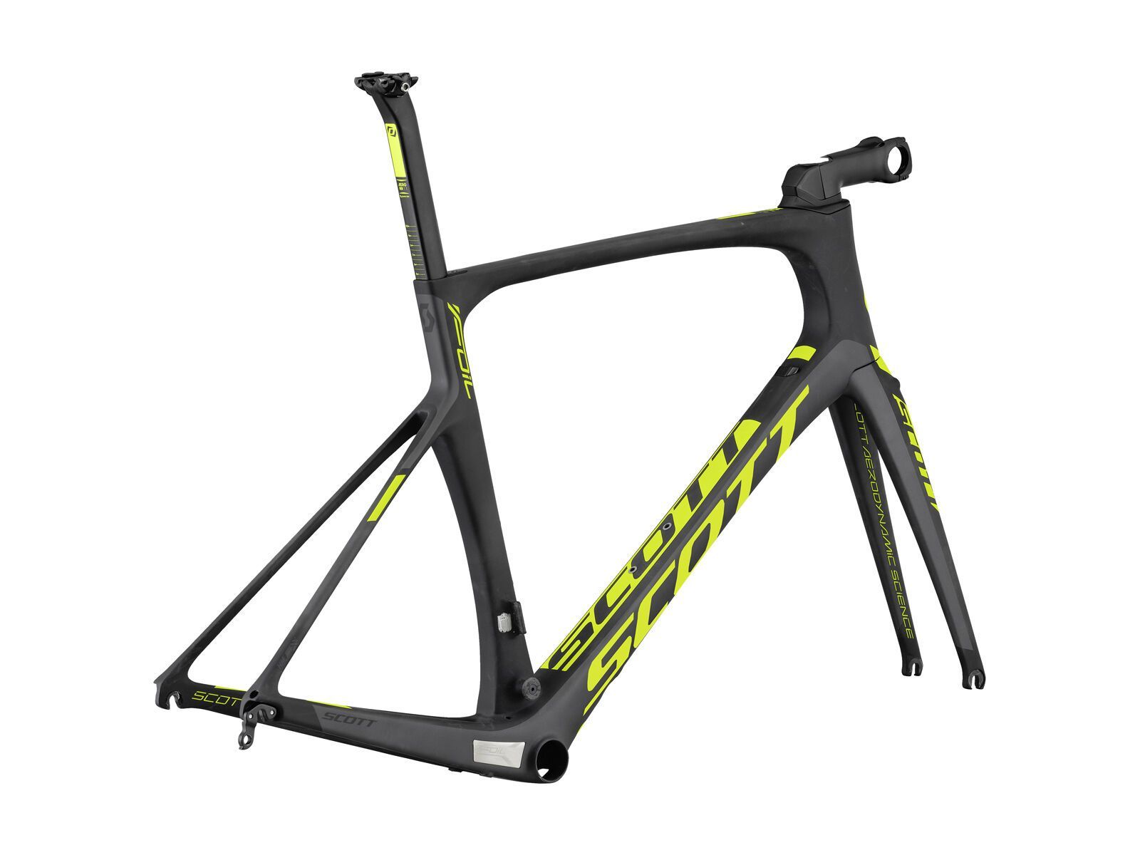 Scott Foil 10 Mech/Di2 Rahmenset, black/anthracite/yellow - Bild 1