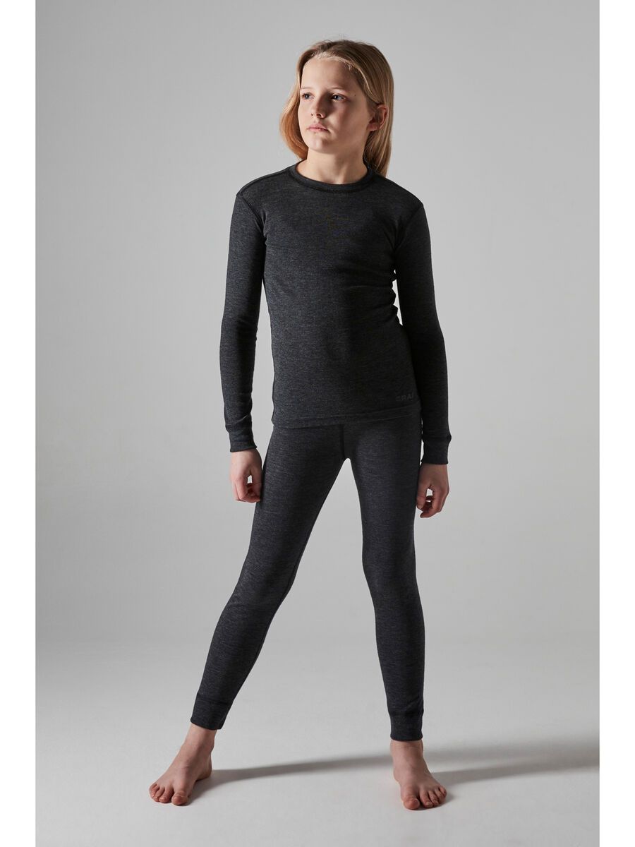 Craft Core Wool Merino Set Junior, black melange - Bild 4