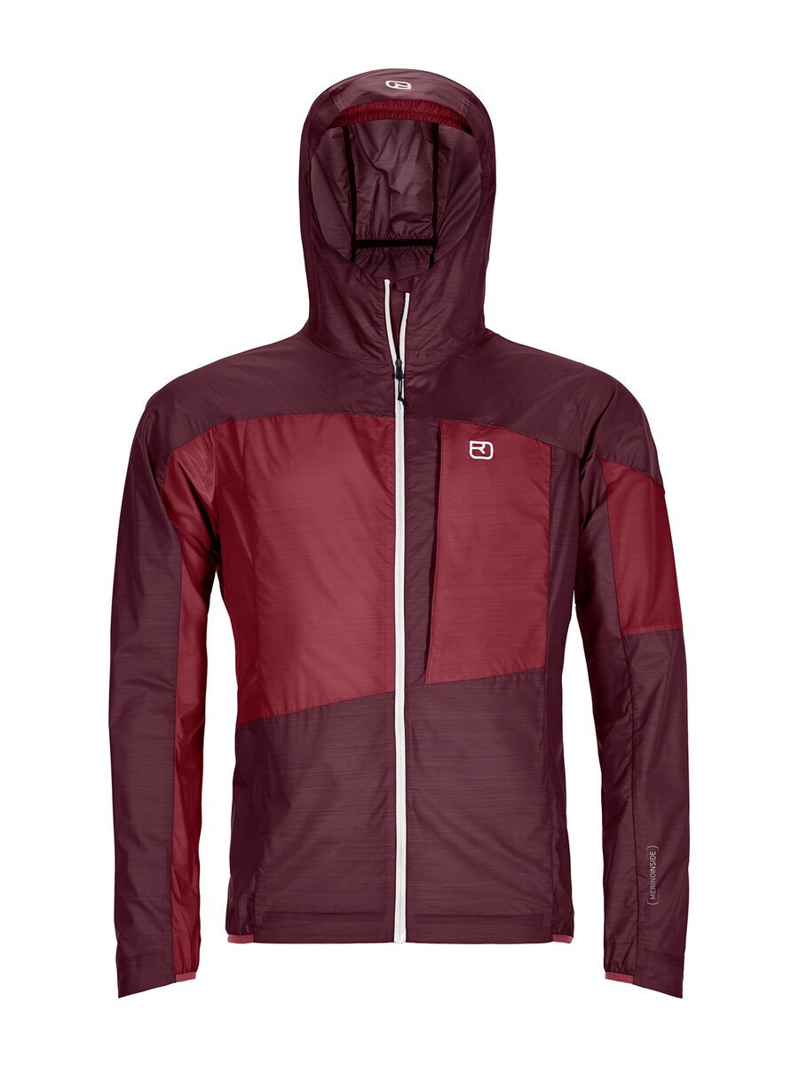 Ortovox Merino Windbreaker M, dark wine - Bild 1