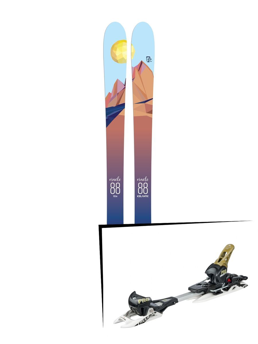 Set: Icelantic Oracle 88 2018 + Fritschi Diamir Freeride Pro schwarz/oliv - Bild 1