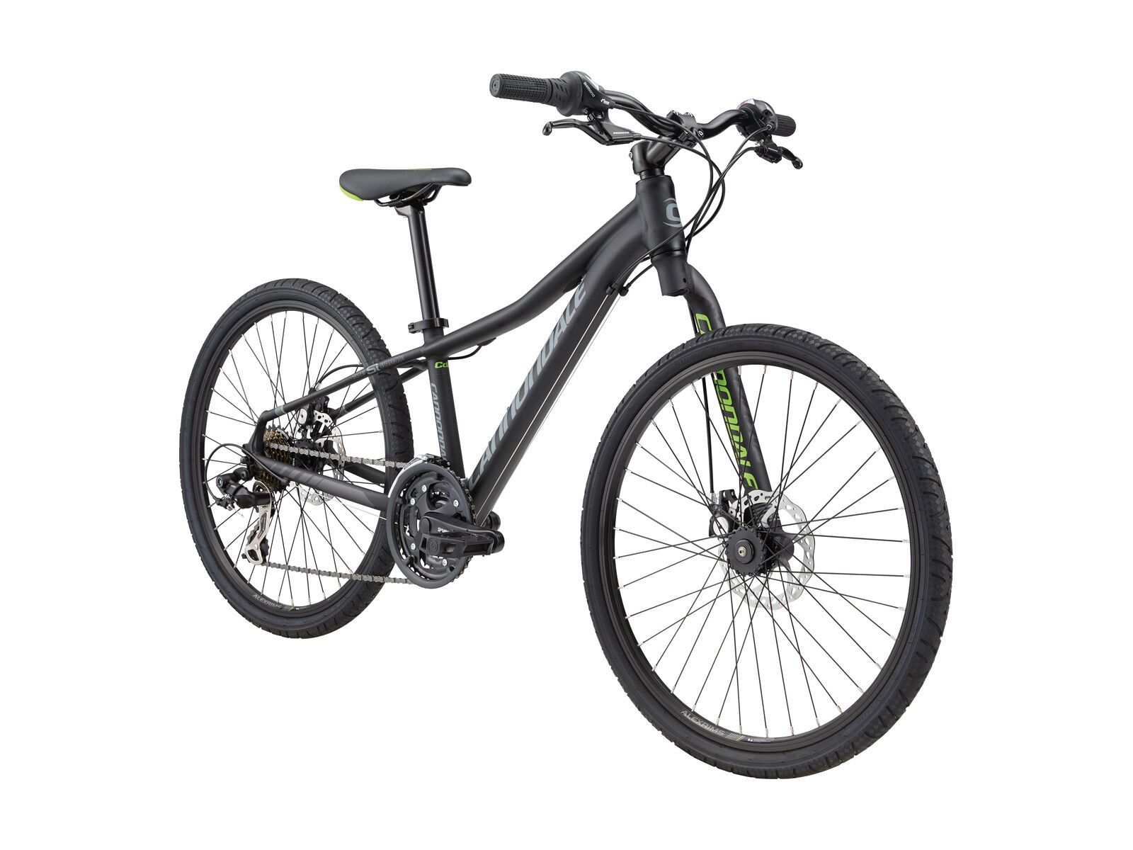 Cannondale Street 24 Kids, jet black w/ berserker green, stealth grey and nearly black, matte - Bild 2