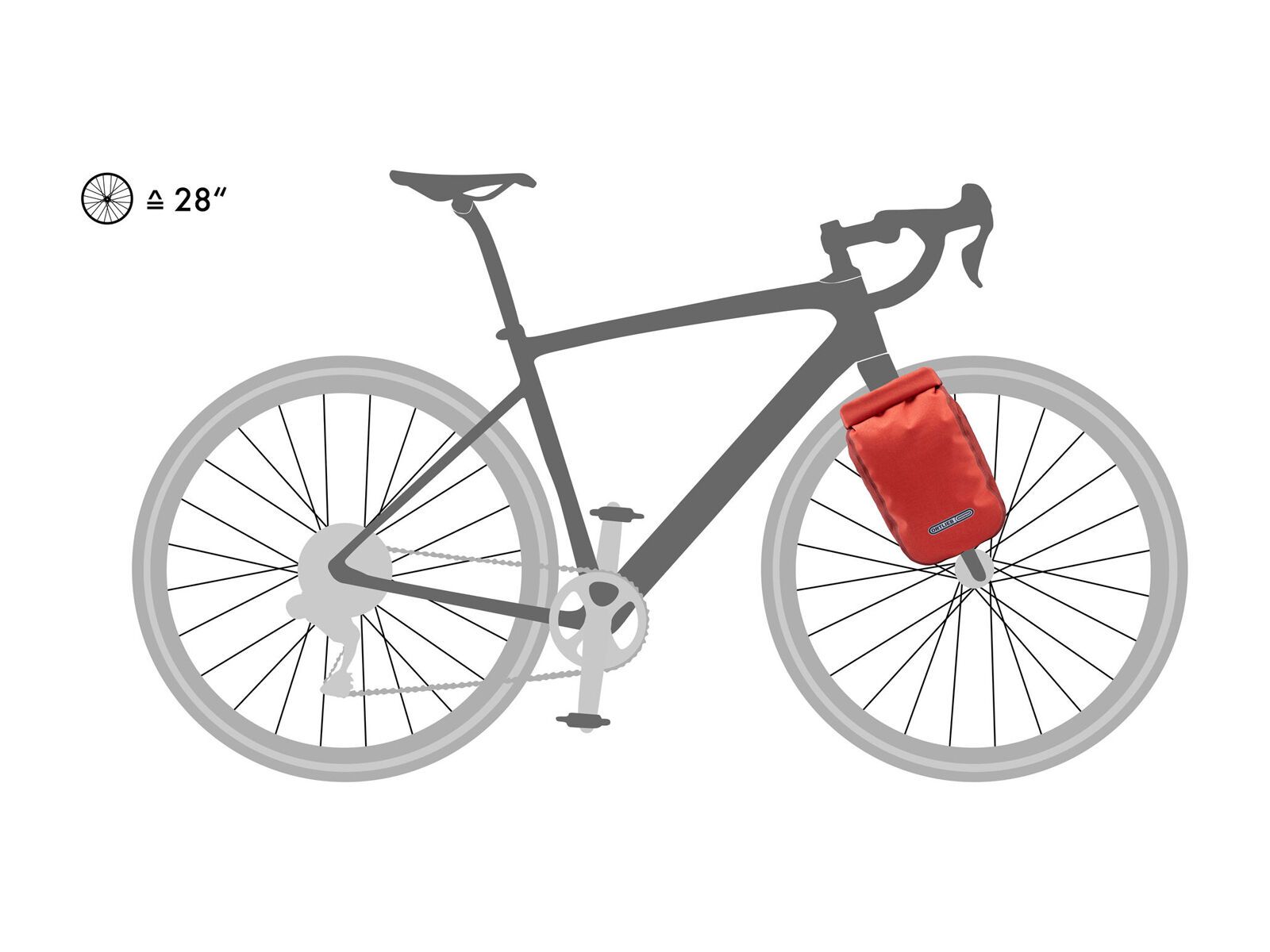 ORTLIEB Fork-Pack Plus, salsa - dark chili - Bild 6