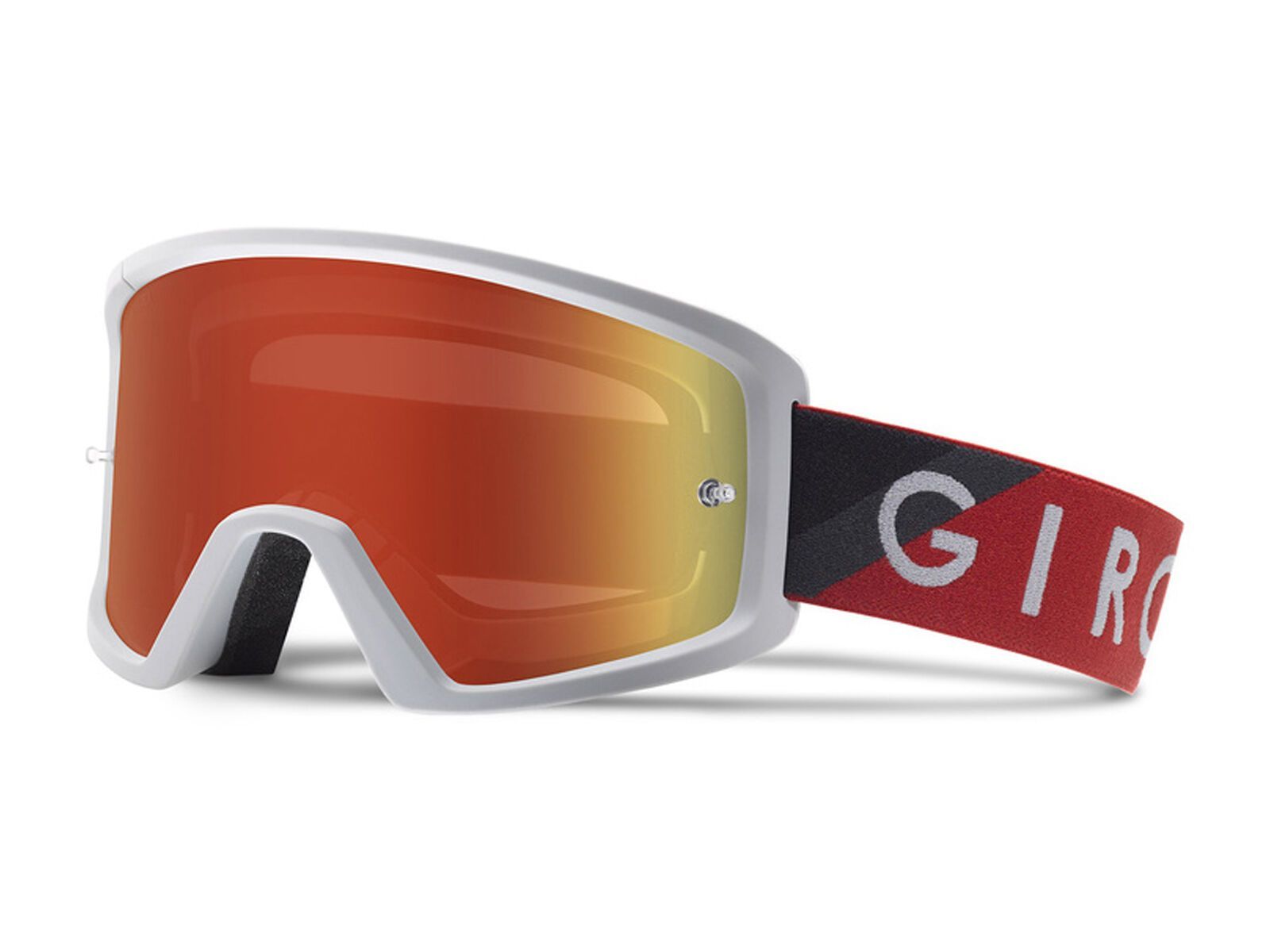 Giro Blok MTB inkl. Wechselscheibe, red grey/Lens: amber - Bild 1