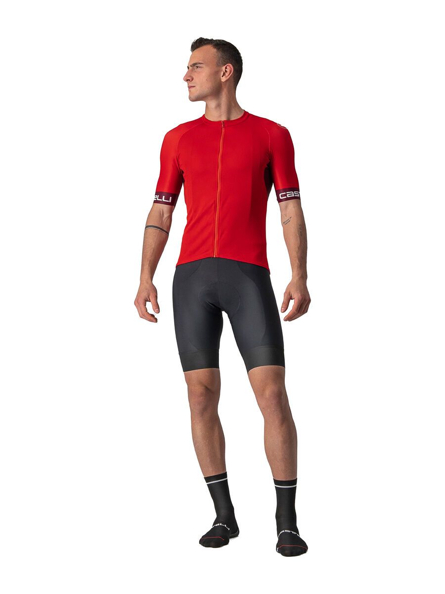 Castelli Entrata VI Jersey, red/bordeaux-ivory - Bild 3