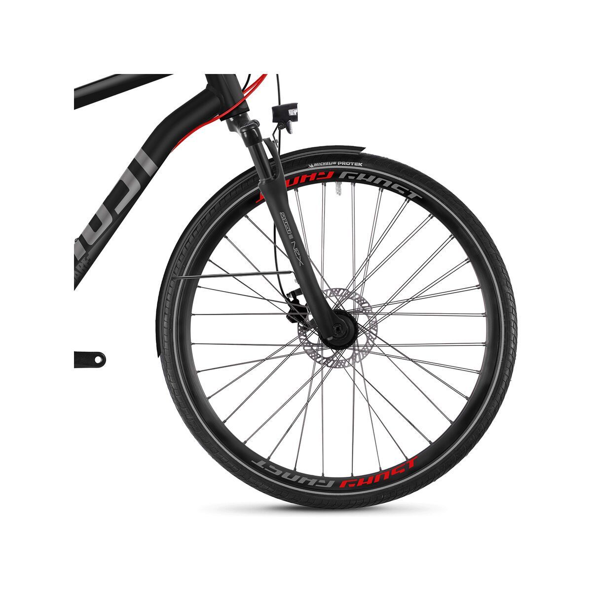 Ghost Square Trekking 2.8 AL, night black/titanium gray/riot red - Bild 2