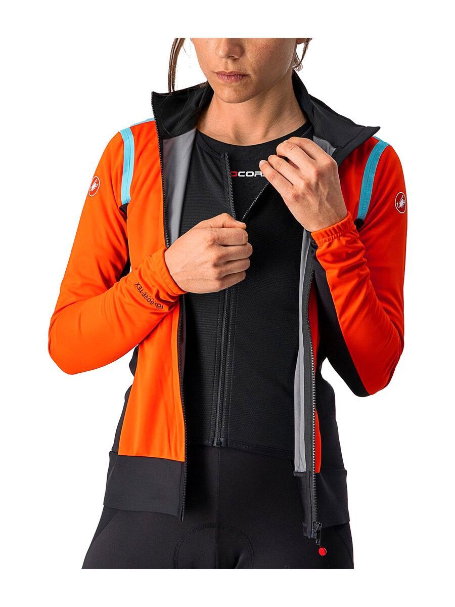 Castelli Alpha RoS 2 W Light Jacket, fiery red/black-celeste - Bild 5