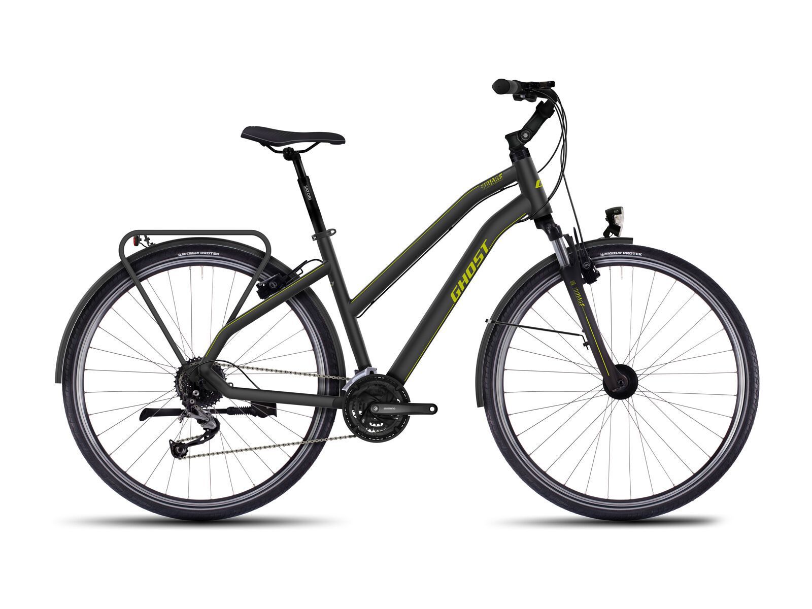 Ghost Square Trekking 3 Miss, black/limegreen - Bild 1