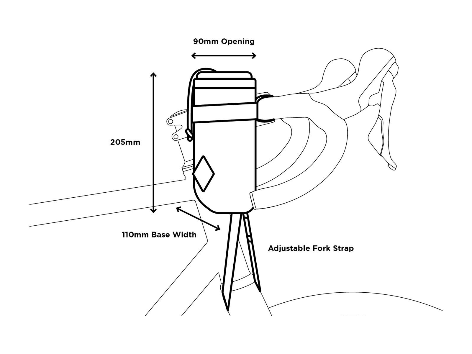 Restrap Stem Bag - 1.1 L, black - Bild 5