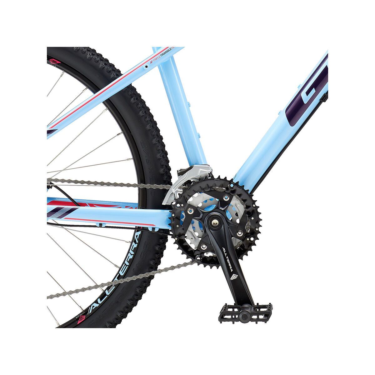 GT Avalanche Comp Womens, gloss skyblue w/ deep plum & hot pink - Bild 4