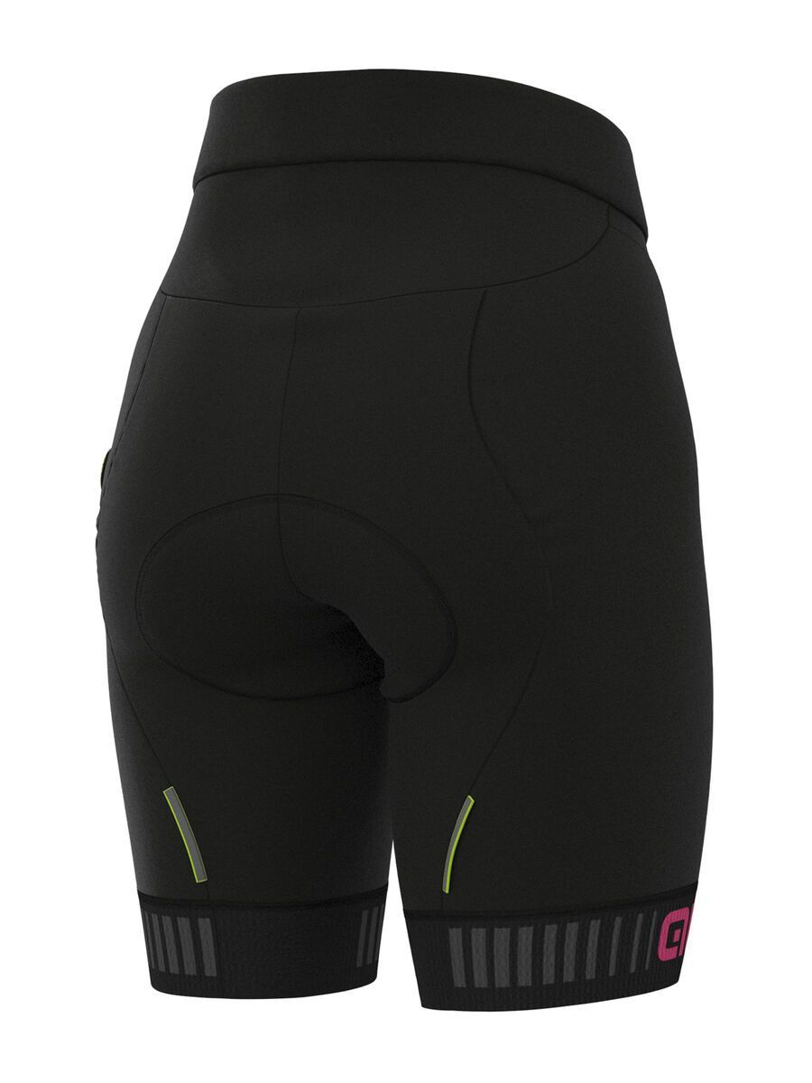 Ale Solid Traguardo Lady Shorts, black-fluo pink - Bild 2